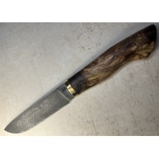 84.Р-Ніж "Мисливський" №23  Дамаська сталь.